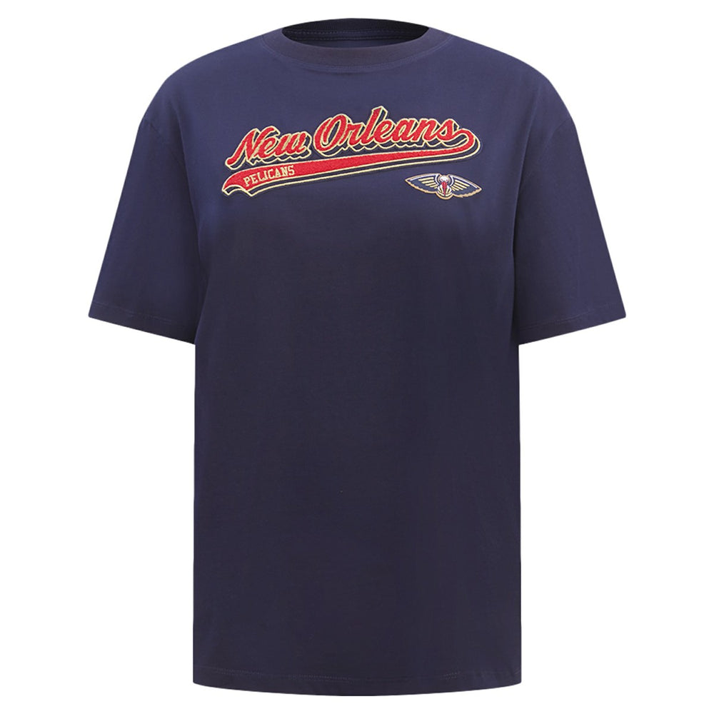 NBA New Orleans Pelicans Pro Standard Women's Script Boyfriend T-Shirt