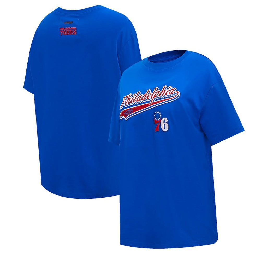 NBA Philadelphia 76ers Pro Standard Women's Script Boyfriend T-Shirt