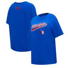 NBA Philadelphia 76ers Pro Standard Women's Script Boyfriend T-Shirt