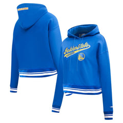 NBA Golden State Warriors Pro Standard Women's Script Tail Cropped Pullover Hoodie sale
