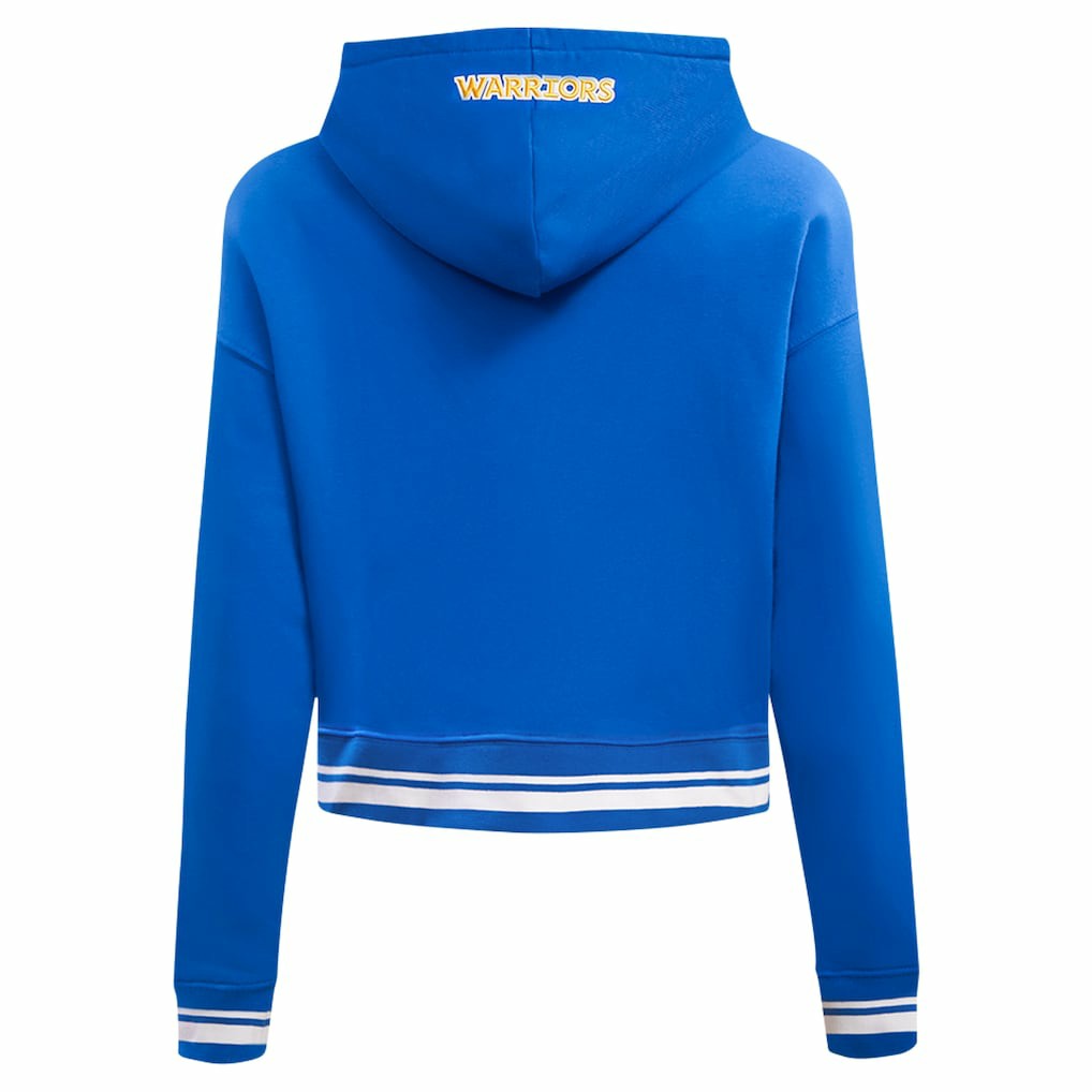 NBA Golden State Warriors Pro Standard Women's Script Tail Cropped Pullover Hoodie sale