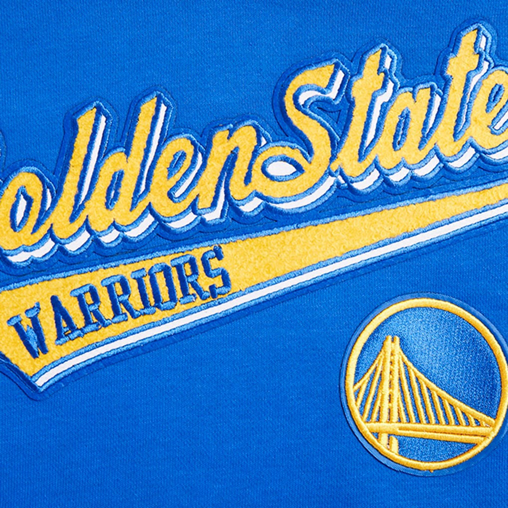 NBA Golden State Warriors Pro Standard Women's Script Tail Cropped Pullover Hoodie sale