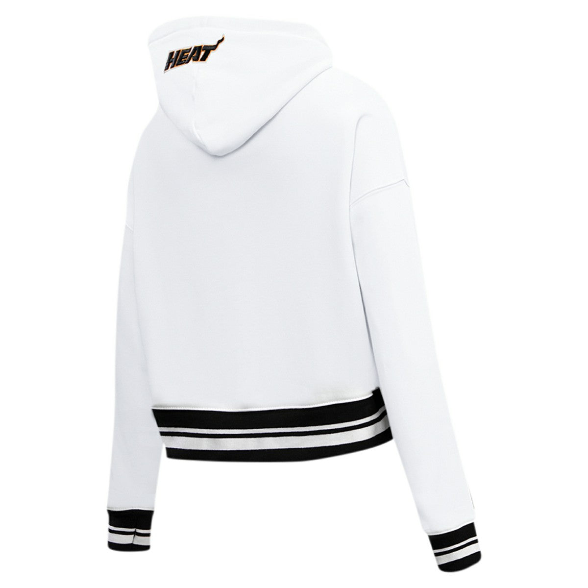 NBA Miami Heat Pro Standard Women's Script Tail Cropped Pullover Hoodie