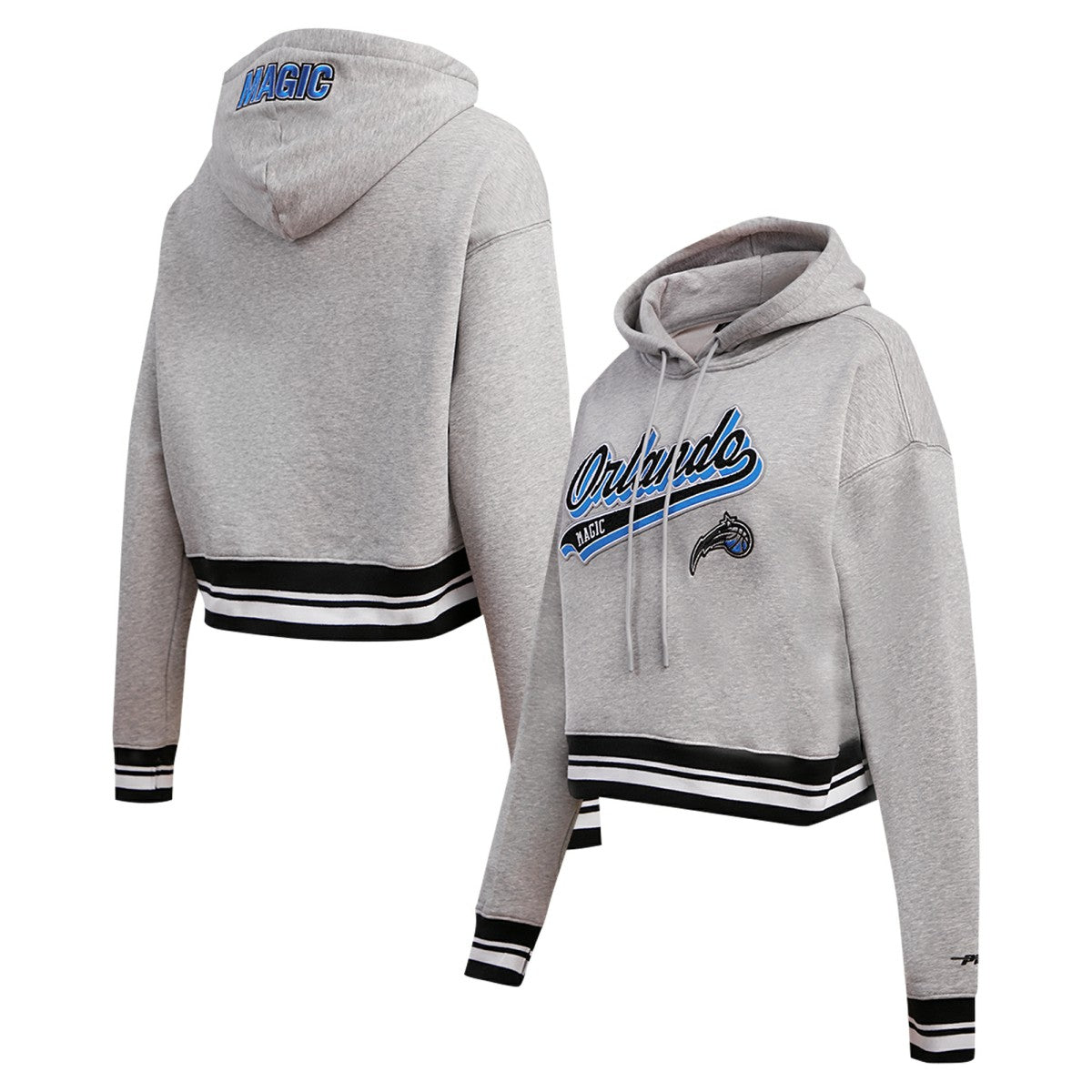 NBA Orlando Magic Pro Standard Women's Script Tail Cropped Pullover Hoodie