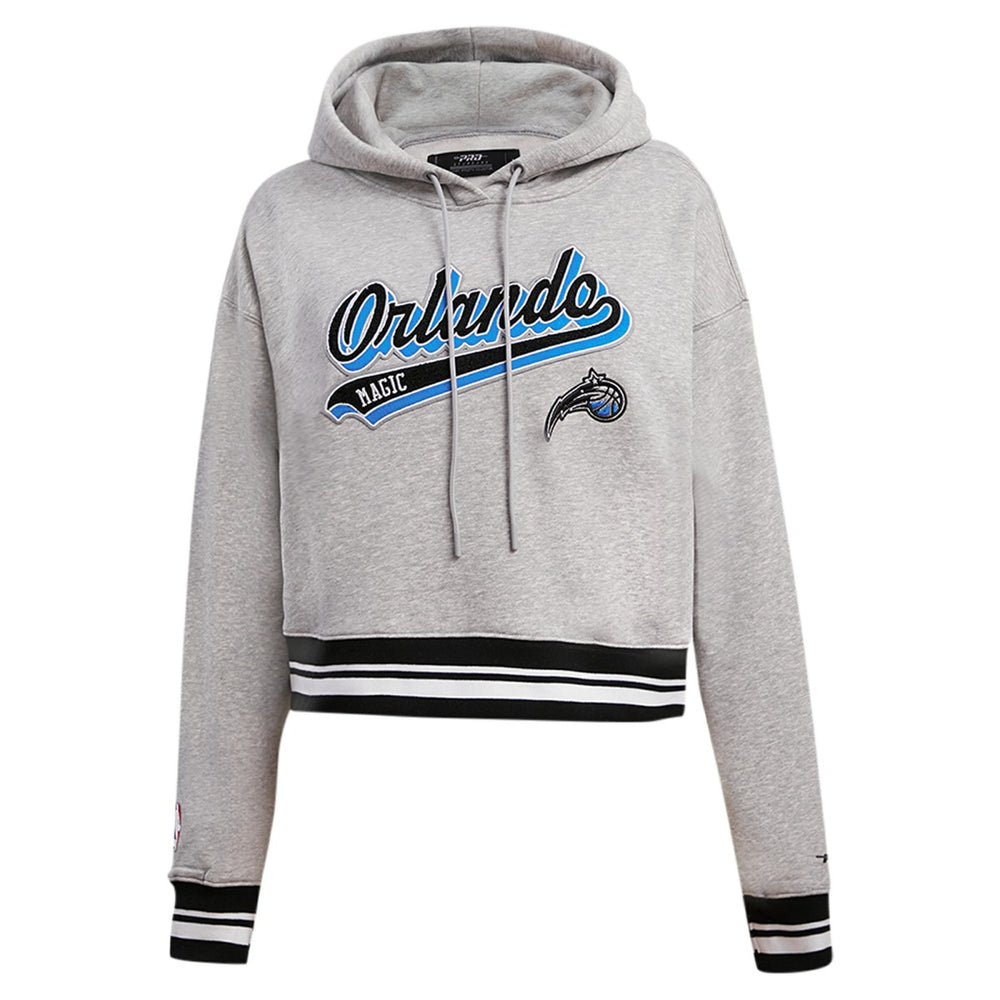 NBA Orlando Magic Pro Standard Women's Script Tail Cropped Pullover Hoodie