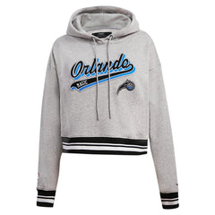 NBA Orlando Magic Pro Standard Women's Script Tail Cropped Pullover Hoodie