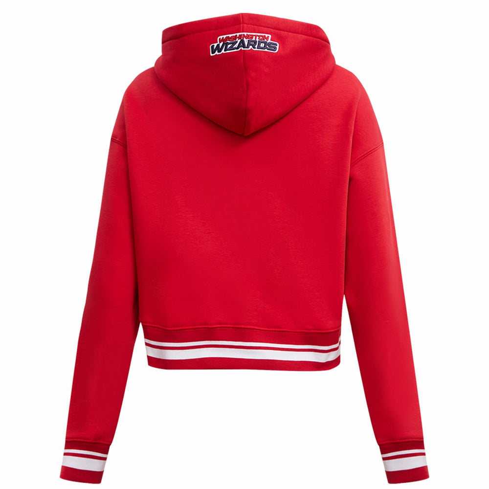 NBA Washington Wizards Pro Standard Women's Script Tail Cropped Pullover Hoodie