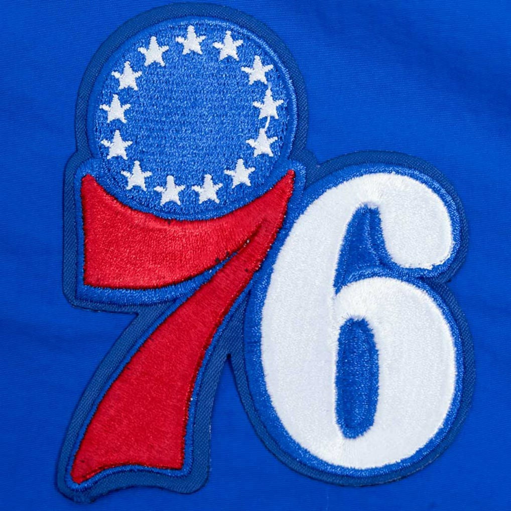 NBA Philadelphia 76ers Pro Standard Classic Wind Woven Cropped Half-Zip Jacket