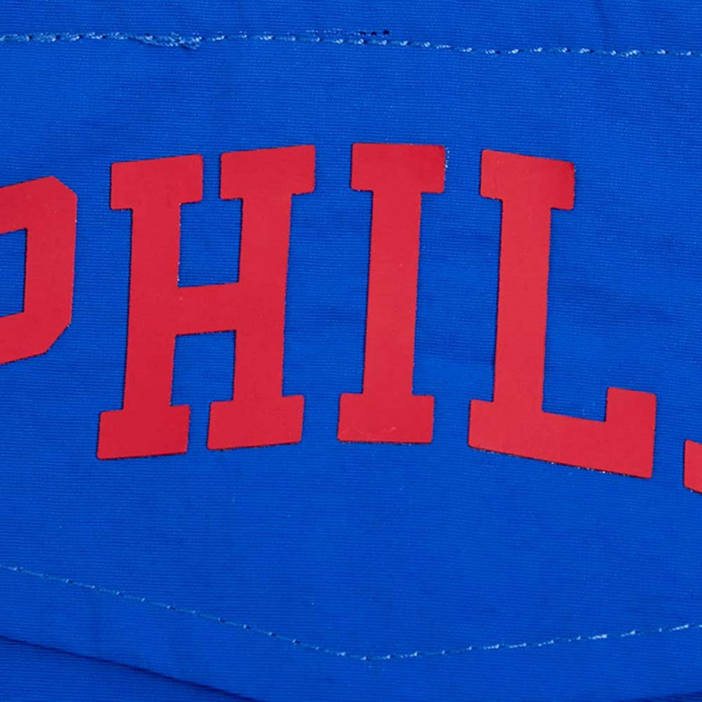 NBA Philadelphia 76ers Pro Standard Classic Wind Woven Cropped Half-Zip Jacket