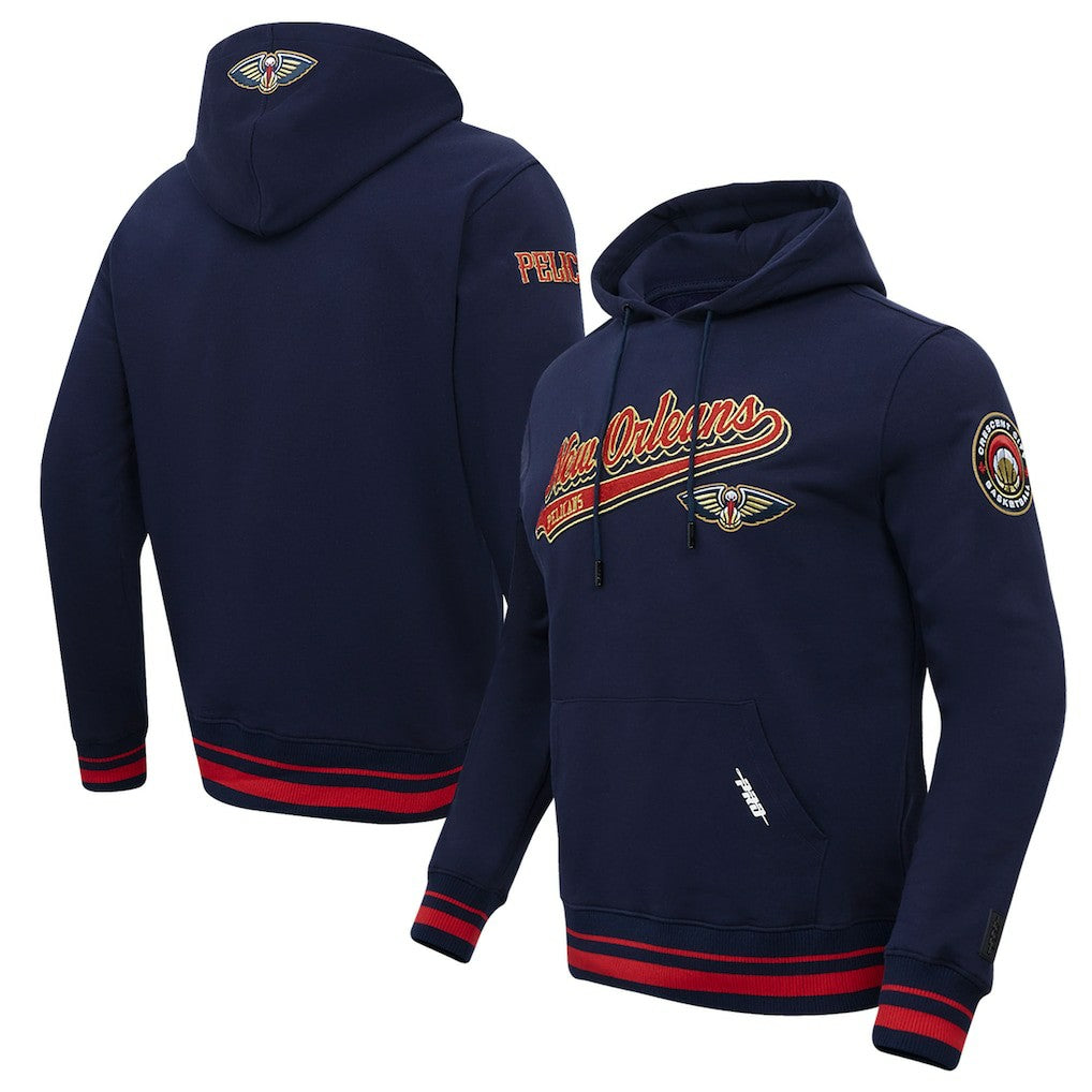 NBA New Orleans Pelicans Pro Standard Script Tail Pullover Hoodie