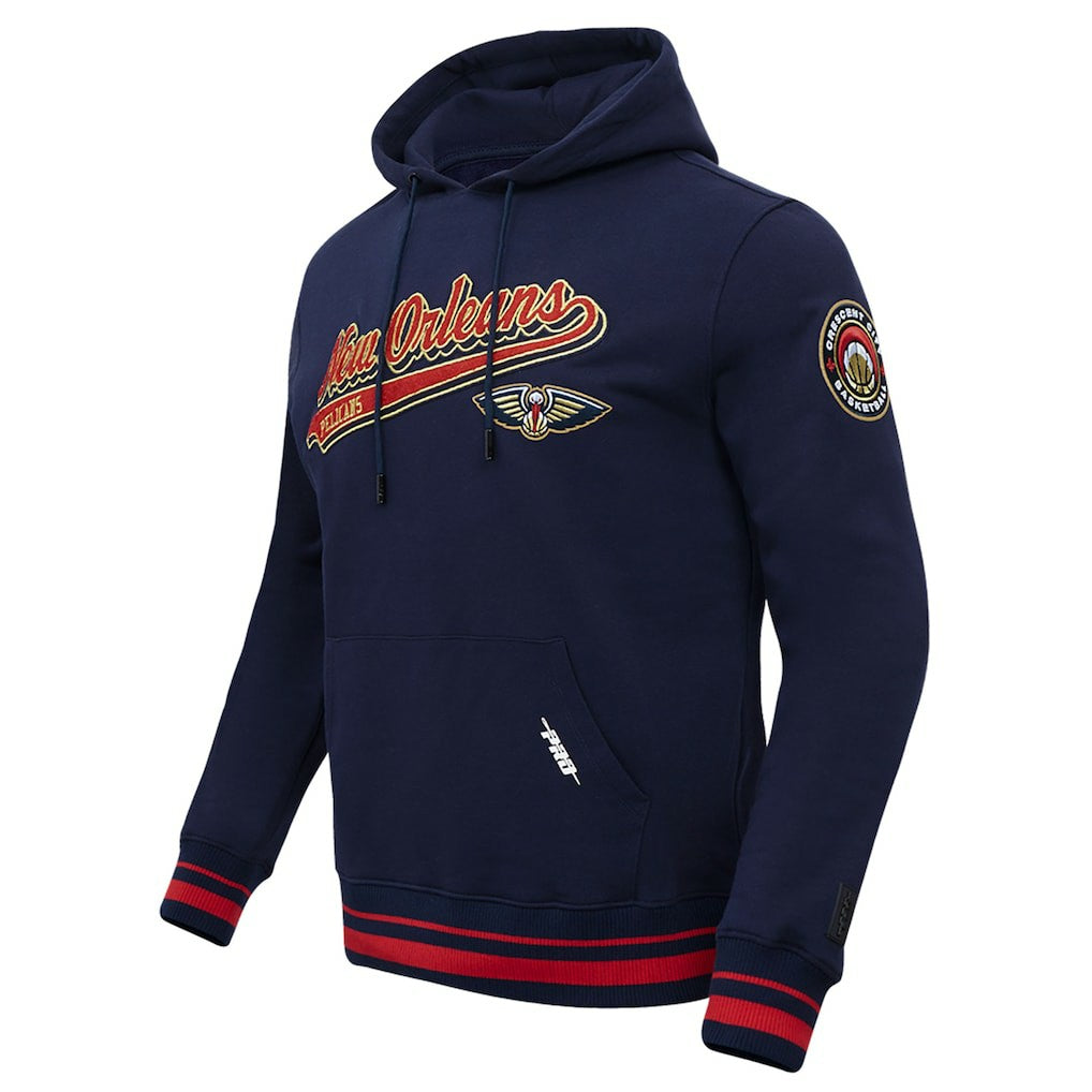 NBA New Orleans Pelicans Pro Standard Script Tail Pullover Hoodie