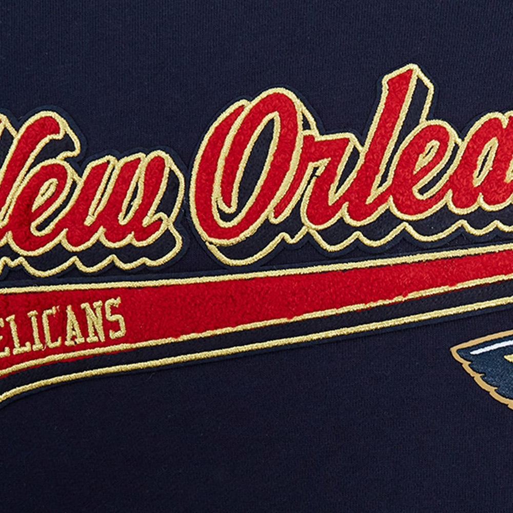 NBA New Orleans Pelicans Pro Standard Script Tail Pullover Hoodie
