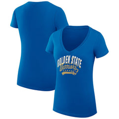 NBA Golden State Warriors G-III 4Her by Carl Banks Women's Super-Slim Fit Lightweight Filigree Logo V-Neck T-Shirt sale
