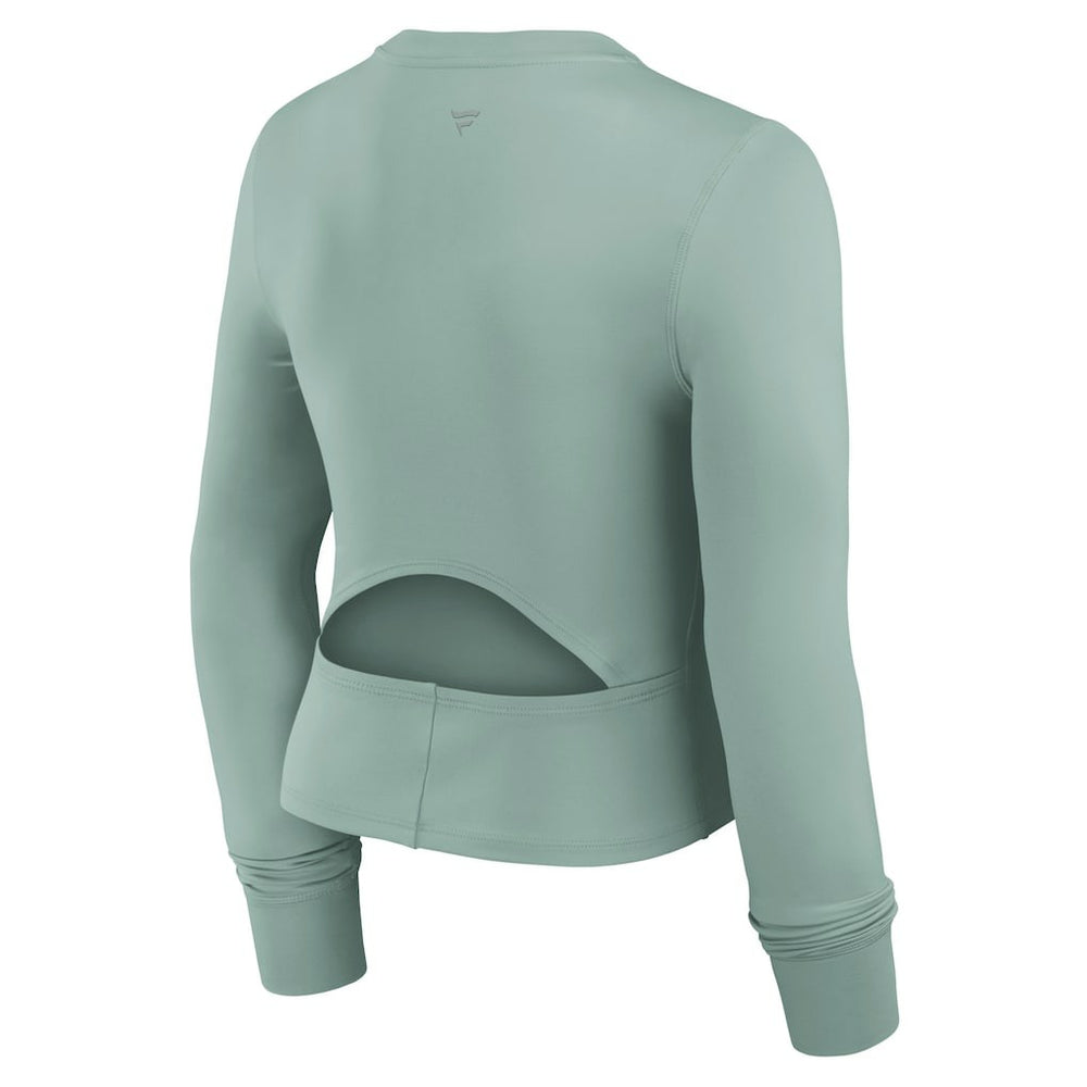 Women's Studio Fitted Long Sleeve Gym Top - Dallas Cowboys