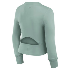 Women's Studio Fitted Long Sleeve Gym Top - Dallas Cowboys