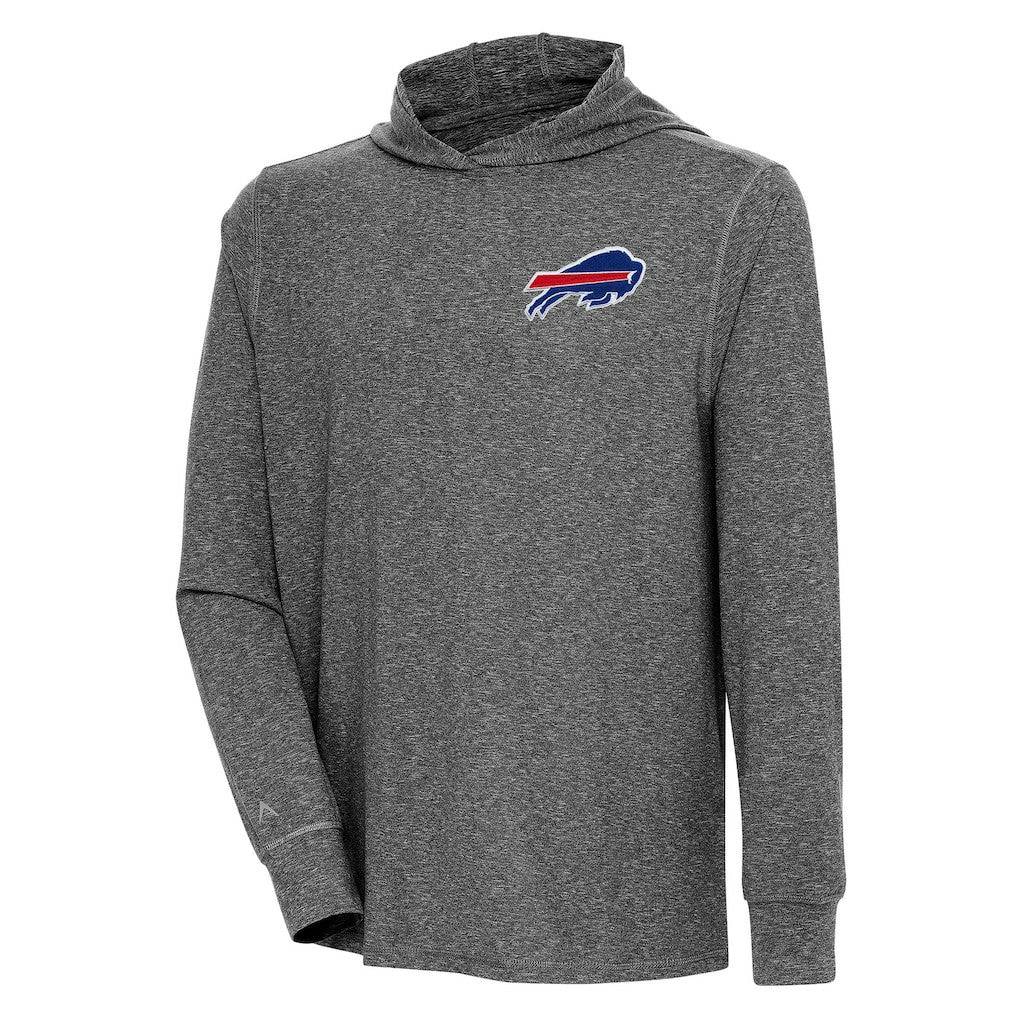 Antigua Saga Long Sleeve Hoodie T-Shirt - Buffalo Bills