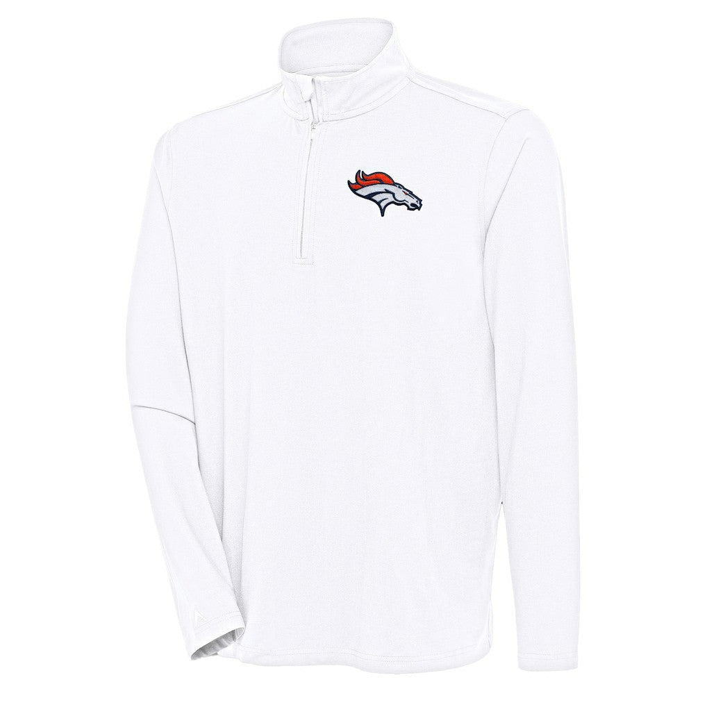 Antigua Hunk Quarter-Zip Pullover Top - Denver Broncos
