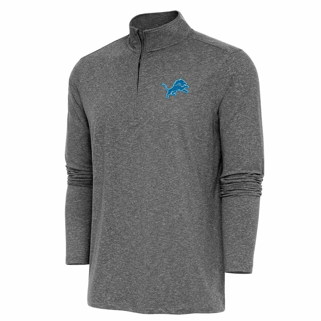 Antigua Hunk Quarter-Zip Pullover Top - Detroit Lions