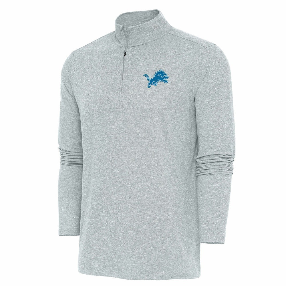 Antigua Hunk Quarter-Zip Pullover Top - Detroit Lions