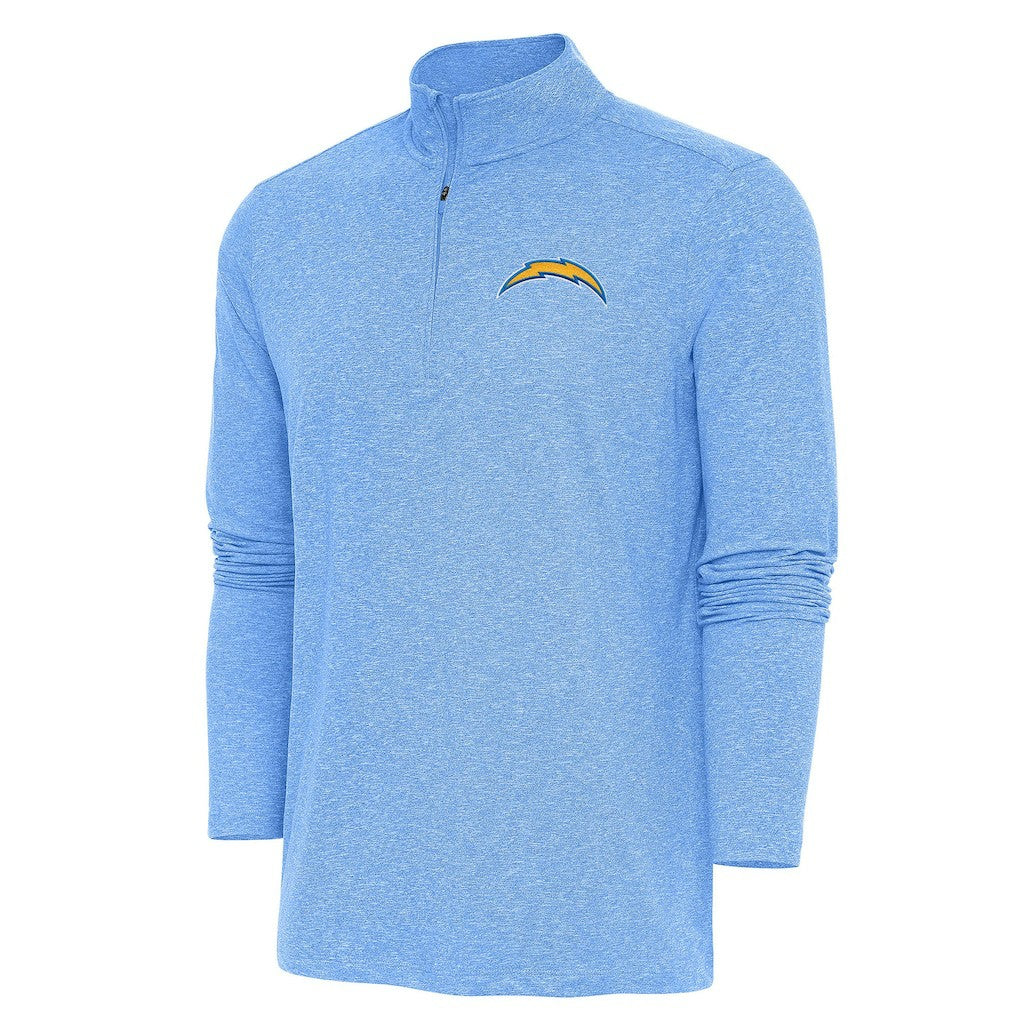 Antigua Hunk Quarter-Zip Pullover Top - Los Angeles Chargers