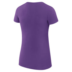 NBA Los Angeles Lakers G-III 4Her by Carl Banks Women's Super-Slim Fit Lightweight Filigree Logo T-Shirt - Purple cheap