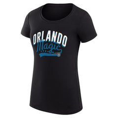 NBA Orlando Magic G-III 4Her by Carl Banks Women's Super-Slim Fit Lightweight Filigree Logo T-Shirt - Black shop