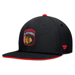 NHL Black Chicago Blackhawks Fanatics 2024 NHL Draft Snapback Hat
