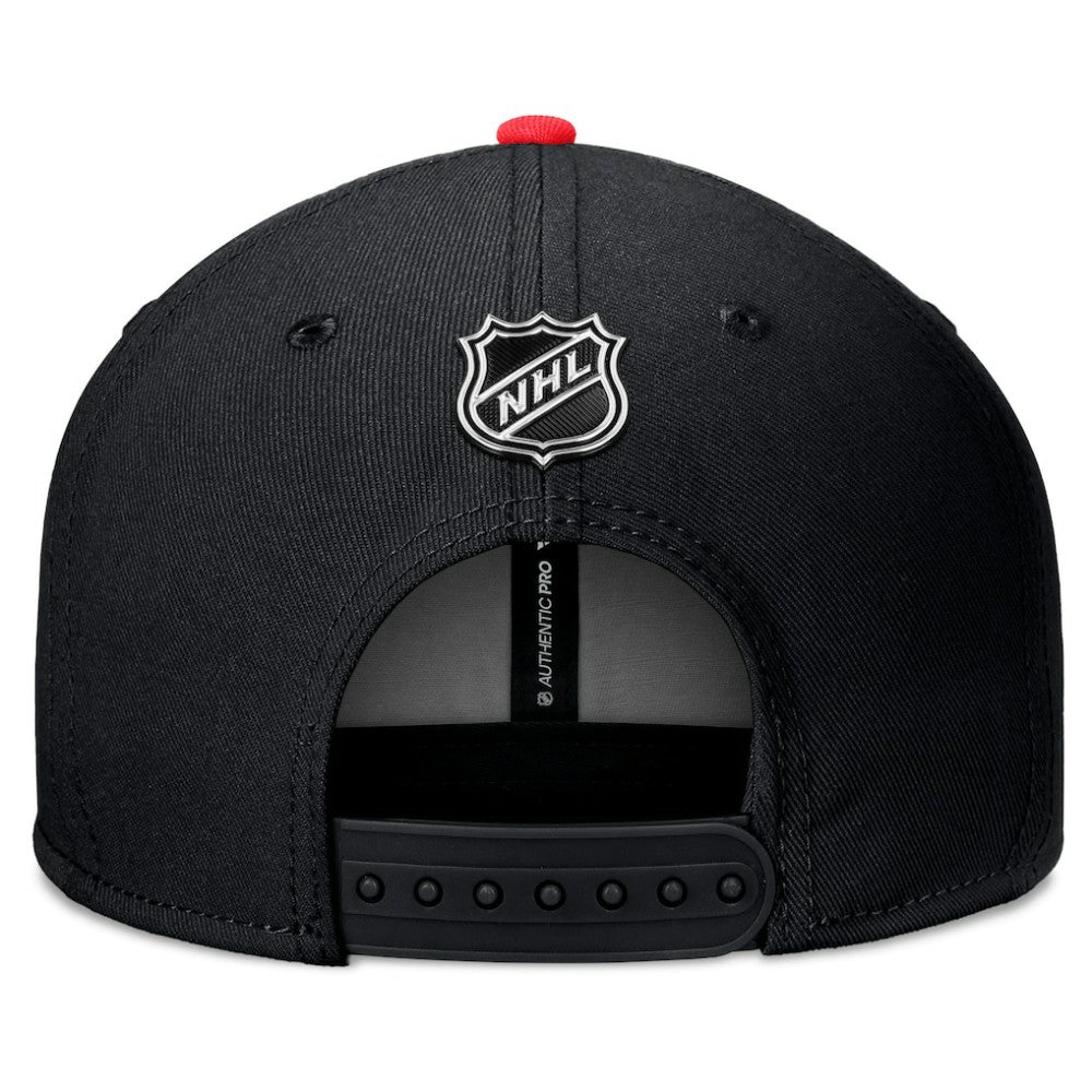 NHL Black Chicago Blackhawks Fanatics 2024 NHL Draft Snapback Hat
