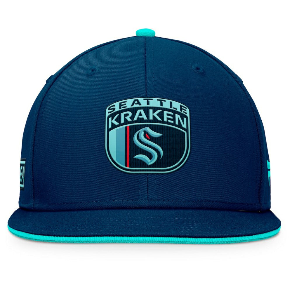 NHL Deep Sea Blue Seattle Kraken Fanatics 2024 NHL Draft Snapback Hat