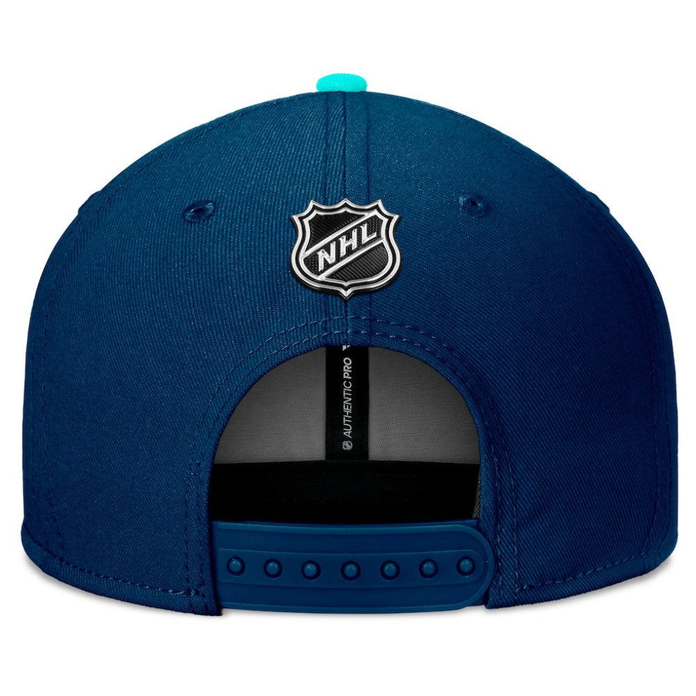 NHL Deep Sea Blue Seattle Kraken Fanatics 2024 NHL Draft Snapback Hat