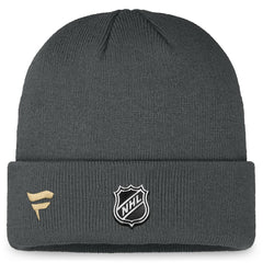 NHL Charcoal Vegas Golden Knights Fanatics Authentic Pro Training Camp Cuffed Knit Hat