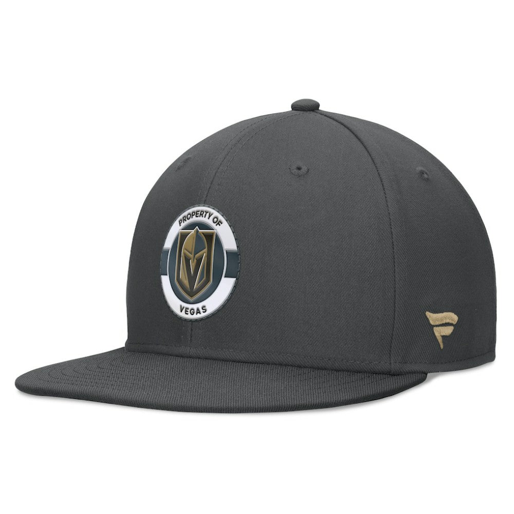 NHL Charcoal Vegas Golden Knights Fanatics Authentic Pro Training Camp Snapback Hat