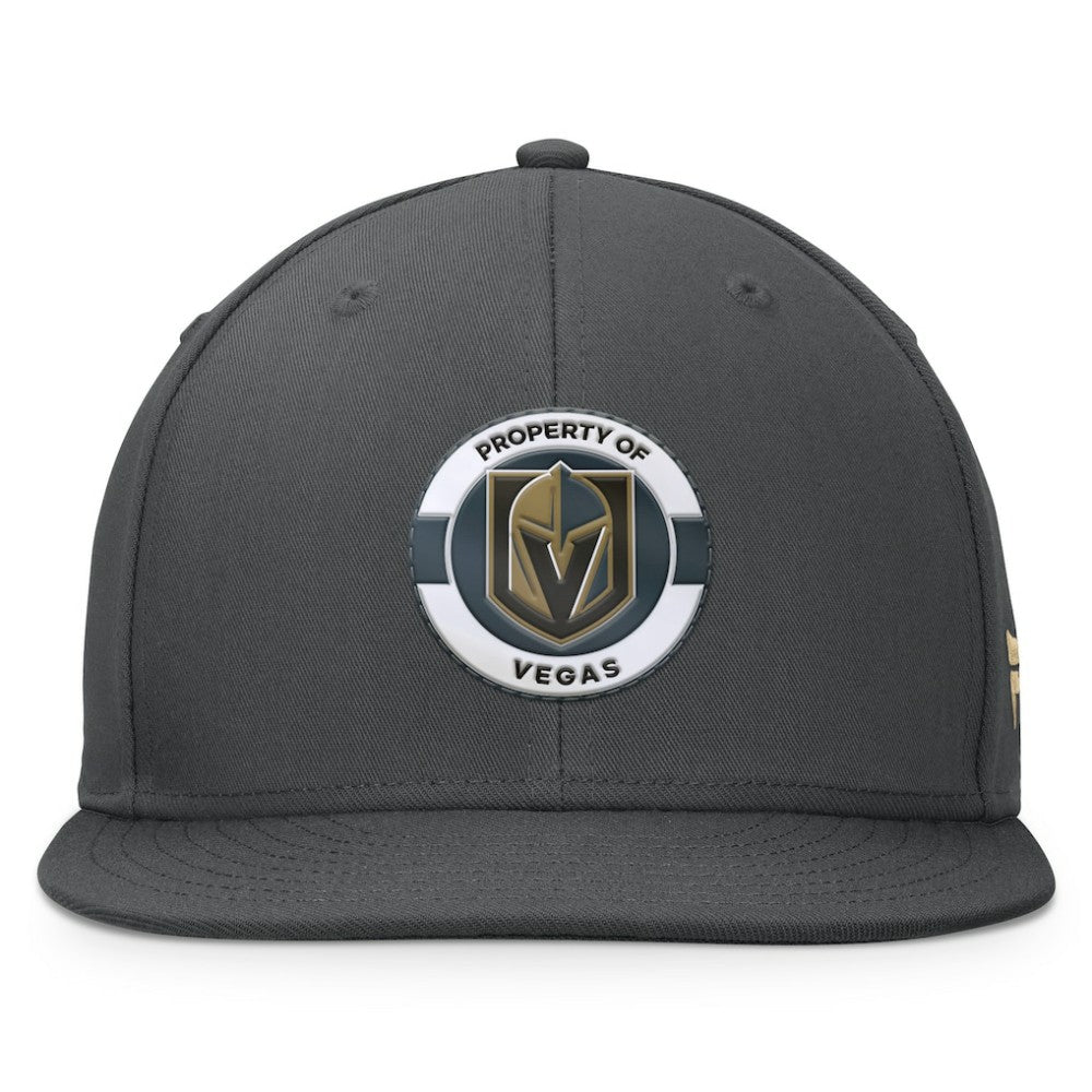 NHL Charcoal Vegas Golden Knights Fanatics Authentic Pro Training Camp Snapback Hat