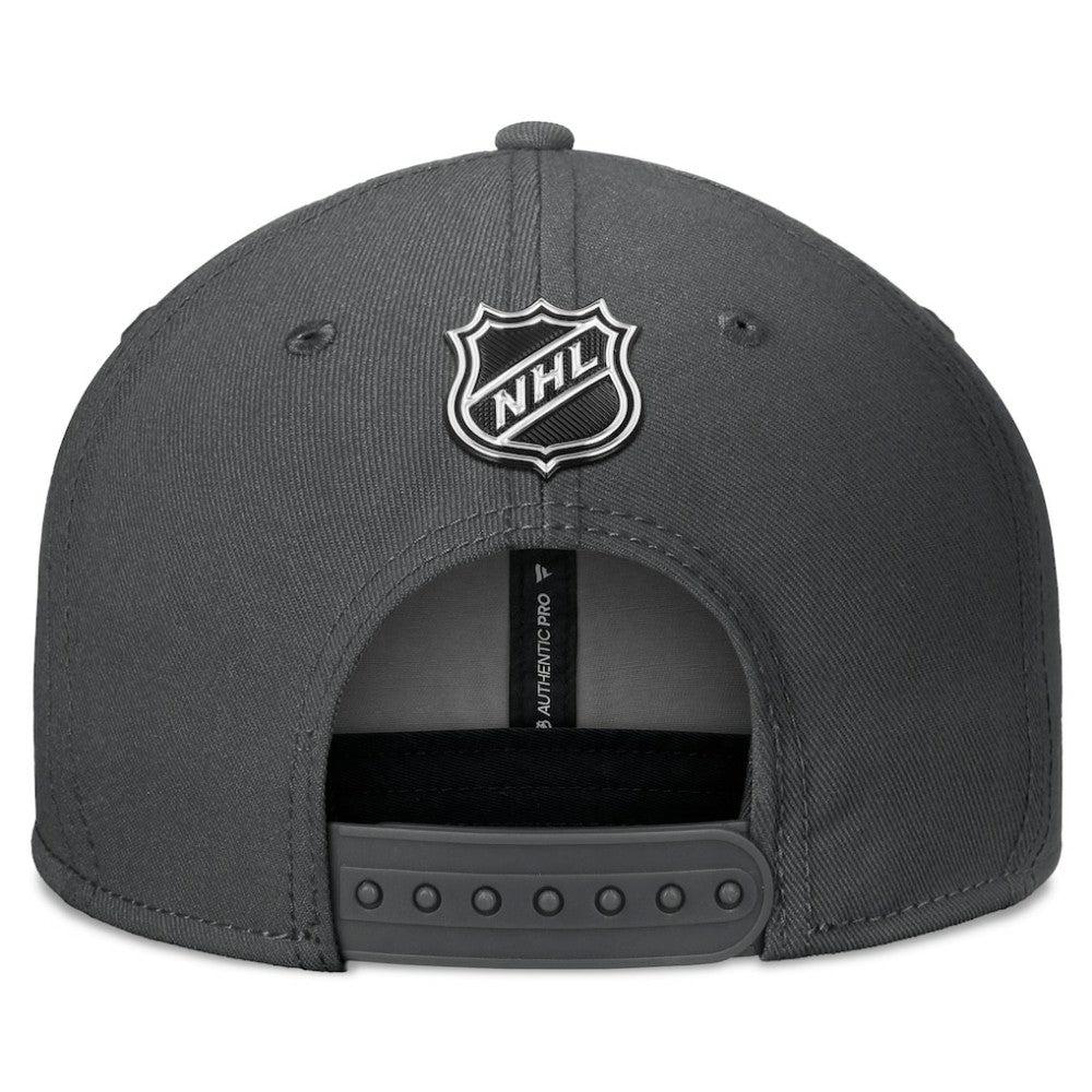 NHL Charcoal Vegas Golden Knights Fanatics Authentic Pro Training Camp Snapback Hat
