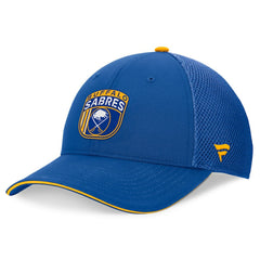 NHL Royal Buffalo Sabres Fanatics 2024 NHL Draft On Stage Trucker Adjustable Hat