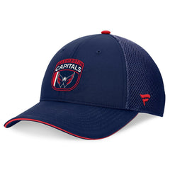 NHL Navy Washington Capitals Fanatics 2024 NHL Draft On Stage Trucker Adjustable Hat