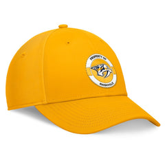 NHL Gold Nashville Predators Fanatics Authentic Pro Training Camp Flex Hat