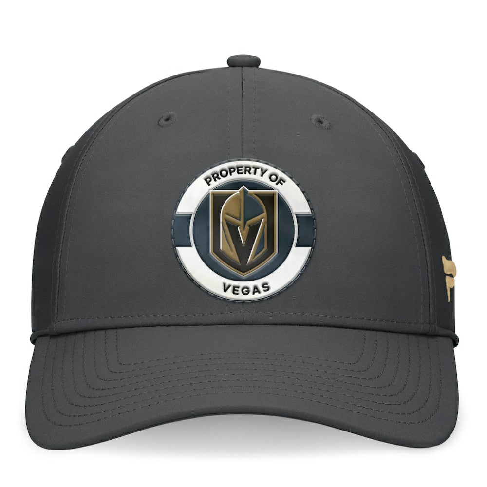 NHL Charcoal Vegas Golden Knights Fanatics Authentic Pro Training Camp Flex Hat