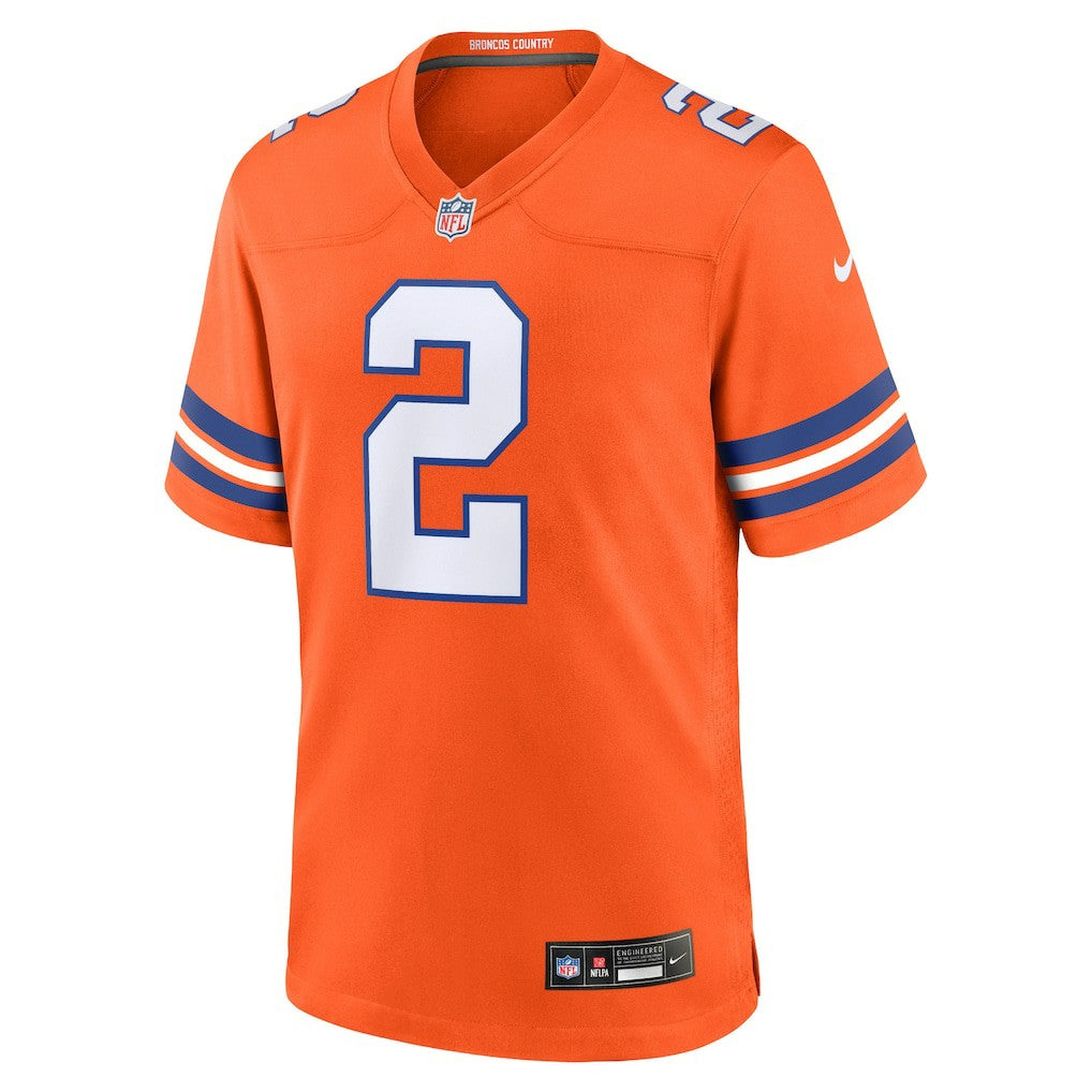Patrick Surtain II  Mile High Collection 1977 Throwback Player Game Jersey - Denver Broncos