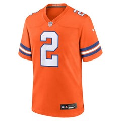Patrick Surtain II  Mile High Collection 1977 Throwback Player Game Jersey - Denver Broncos
