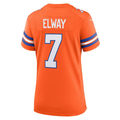 John Elway  Women's Mile High Collection 1977 Throwback Player Game Jersey - Denver Broncos