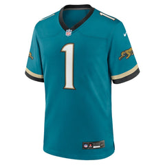 Travis Etienne Jr  Prowler Throwback Player Game Jersey - Jacksonville Jaguars