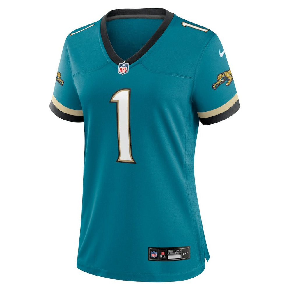 Travis Etienne Jr  Women's Prowler Throwback Game Jersey - Jacksonville Jaguars