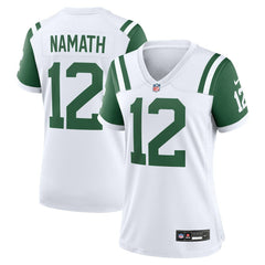 Joe Namath  Women's Classic Alternate Retired Player Game Jersey - New York Jets