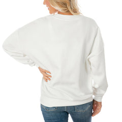 Gameday Couture Women's Oversized Yard Line Tri-Blend Pullover Sweatshirt - Dallas Cowboys