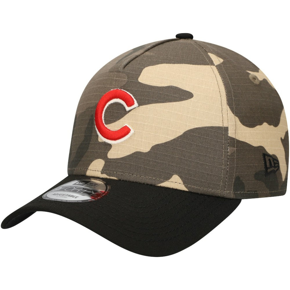 MLB Chicago Cubs New Era Camo Crown A-Frame 9FORTY Adjustable Hat