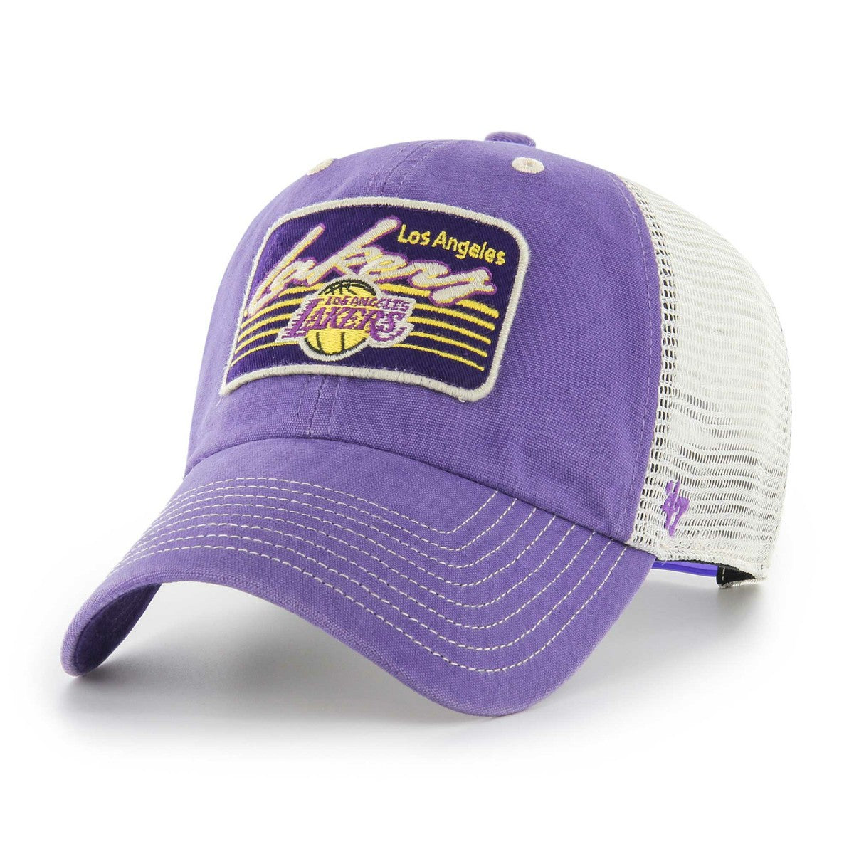 NBA Los Angeles Lakers '47 Five Point Patch Clean Up Adjustable Hat