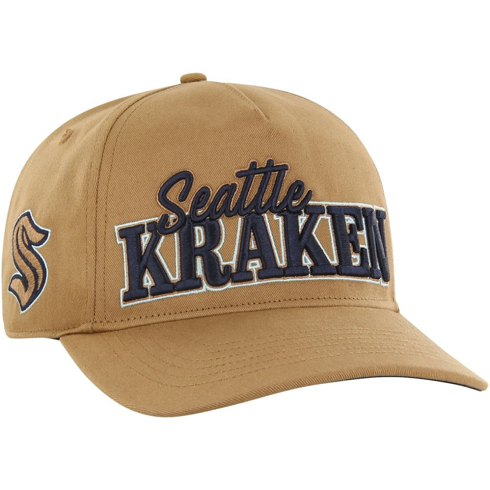 NHL Tan Seattle Kraken '47 Barnes Hitch Adjustable Hat