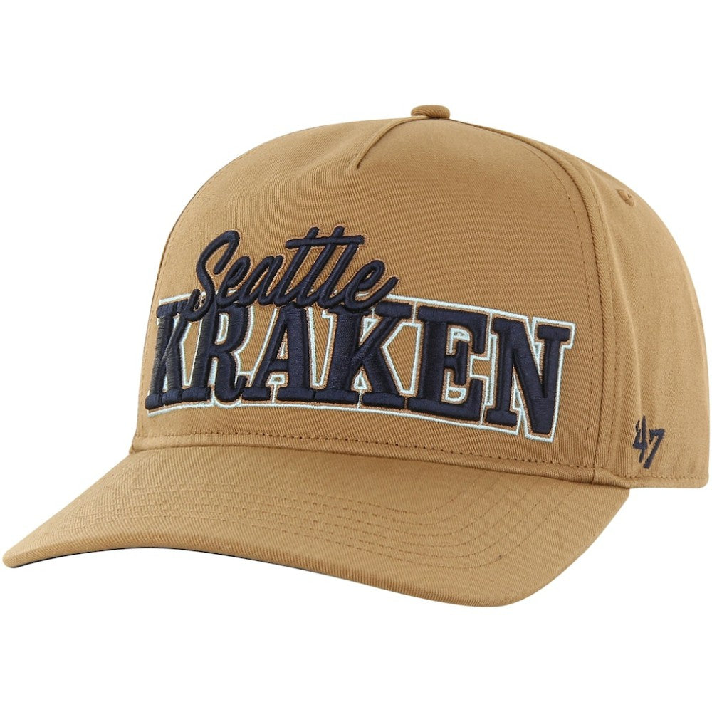 NHL Tan Seattle Kraken '47 Barnes Hitch Adjustable Hat