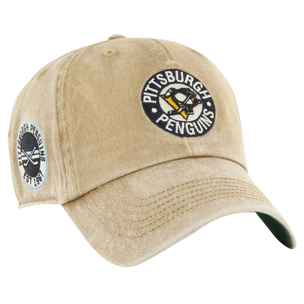 NHL Khaki Pittsburgh Penguins '47 Earldor Clean Up Adjustable Hat